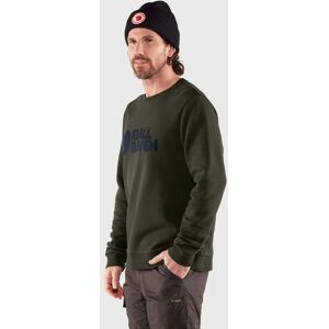 Fjallraven Logo Mens Sweatshirt  - Deep Forest 662 - XL - male