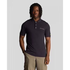 Lyle & Scott Embroidered Mens Polo Shirt  - Z271 Dark Navy - XL - male