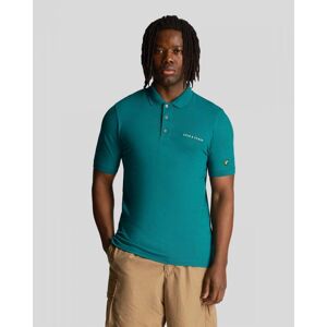 Lyle & Scott Embroidered Mens Polo Shirt  - X154 Court Green - M - male