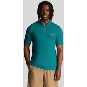 Lyle & Scott Embroidered Mens Polo Shirt  - X154 Court Green - L - male