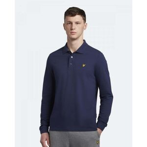 Lyle & Scott Mens Long Sleeve Polo Shirt  - Z99 Navy - L - male