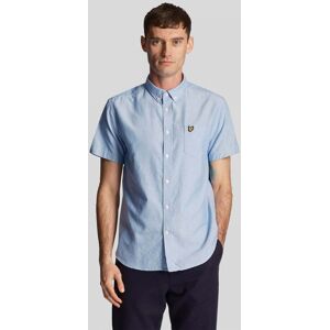 Lyle & Scott Mens Short Sleeve Oxford Shirt  - X41 Riviera - M - male