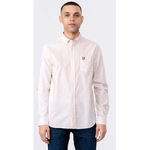 Lyle & Scott Regular Fit Light Weight Mens Oxford Shirt  - W488 Light Pink - M - male