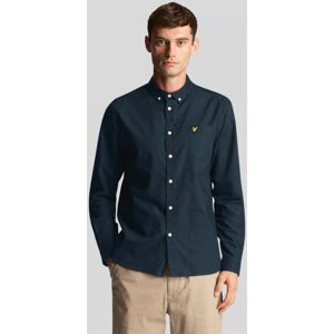 Lyle & Scott Regular Fit Light Weight Mens Oxford Shirt  - Z271 Dark Navy - M - male