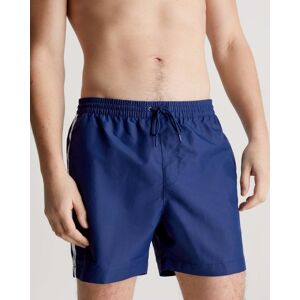 Calvin Klein Core Logo Tape Mens Medium Drawstring Swimshorts  - Signature Navy - L - male