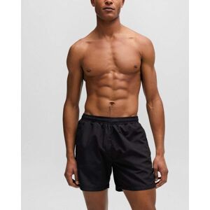 Boss Orange Dolphin NOS Mens Quick-Drying Swim Shorts with Stripe and  - Black 001 - L - male