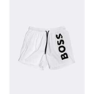 Boss Orange Octopus Mens Quick-Drying Swim Shorts With Large Contrast  - White 100 - L - male