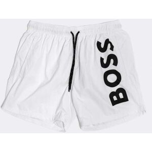 Boss Orange Octopus Mens Quick-Drying Swim Shorts With Large Contrast  - White 100 - XL - male