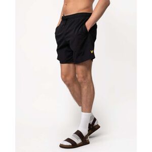 Lyle & Scott Mens Plain Swim Shorts  - Z865 Jet Black - M - male