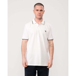 Paul Smith PS Paul Smith Mens Regular Fit Short Sleeve Zebra Polo Shir - 01 White - XL - male