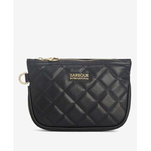 Barbour International Quilted Womens Make-Up Bag  - Black - One Size - female