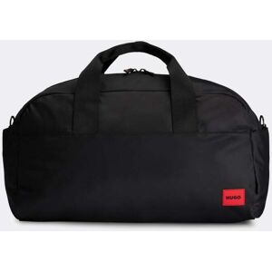 Hugo Boss Ethon 2.0N Mens Recycled Fabric Holdall With Red Logo Patch Colou - Black 002 - One Size - male