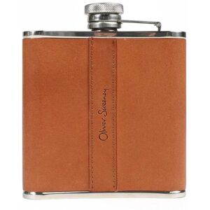 Oliver Sweeney Walton Leather Bound Hip Flask  - Tan - One Size - female