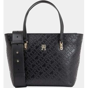 Tommy Hilfiger TH Mono Refined Womens Mini Tote Bag  - Black - One Size - female