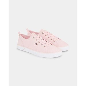 Tommy Hilfiger Vulc Detail Womens Canvas Trainers  - Whimsy Pink - UK5 EU38 US7.5 - female