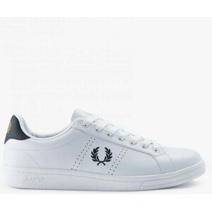 Fred Perry B721 Mens Leather Trainers NOS  - White/Navy 567 - UK10 EU44 US11 - male