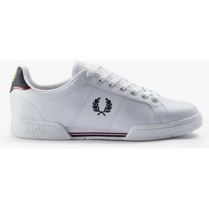 Fred Perry B722 Mens Leather Trainers NOS  - White/Navy 567 - UK10 EU44 US11 - male