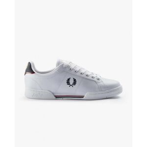 Fred Perry B722 Mens Leather Trainers NOS  - White/Navy 567 - UK12 EU46 US13 - male