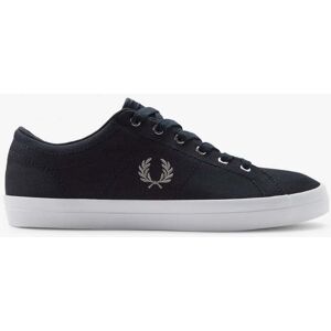 Fred Perry Baseline Twill Mens Trainers  - Navy/Warm Grey V51 - UK10 EU45 US11 - male