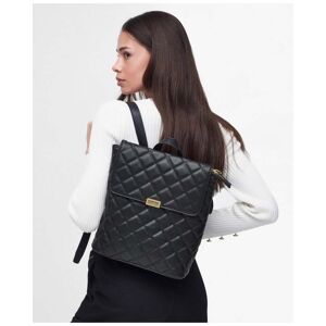 Barbour International Quilted Hoxton Womens Backpack  - Black - One Size - female