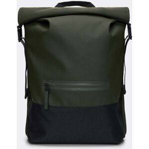 Rains Unisex Trail Rolltop Backpack  - 03 Green - One Size - female