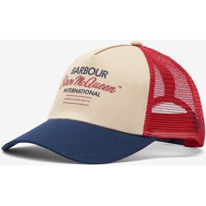 Barbour International SMQ TruckerMens Cap  - Navy/red/stone - One Size - male