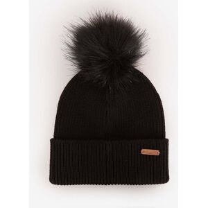 Barbour International Womens Mallory Beanie & Windowpane Wrap Colo - Black - One Size - female