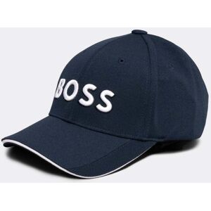 Boss Green US-1 Mens Stretch-Pique Cap With Embroidered 3D Logo  - Dark Blue 402 - One Size - male