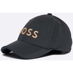 Boss Green US-1 Mens Stretch-Pique Cap With Embroidered 3D Logo  - Charcoal 016 - One Size - male