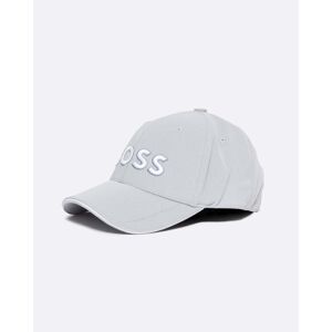 Boss Green US-1 Mens Stretch-Pique Cap With Embroidered 3D Logo  - Light/Pastel Grey 052 - One Size - male