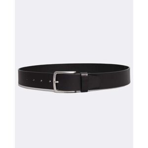 Boss Orange Jor-V Italian-Leather Belt With Logo-Engraved Buckle Colou - Black 001 - 36 - male