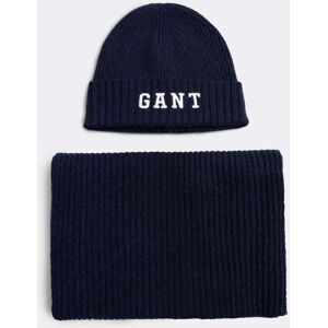 GANT Beanie Scarf Gift Set  - 410 Marine - One Size - male