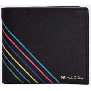 Paul Smith Mens Script Logo Leather Billfold Wallet  - 79 Black - One Size - male