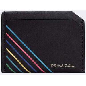 Paul Smith Mens Script Logo Leather Card Holder  - 79 Black - One Size - male