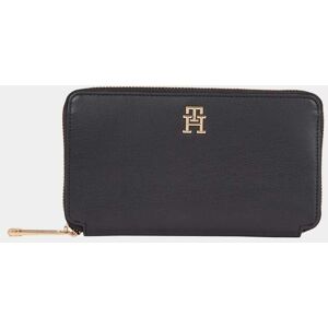 Tommy Hilfiger Iconic Tommy Womens Large Zip Purse  - Black - One Size - female