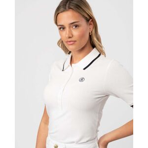 Tommy Hilfiger Tipped Lyocell Womens Slim Polo  - Ecru - L - female