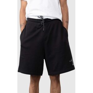 Armani Exchange Unisex Drawstring Shorts With A X Logo Patch  - Black - M - male