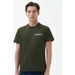 Barbour Durness Mens Pocket T-Shirt  - Olive - M - male