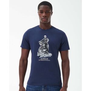 Barbour International Albie Mens T-Shirt  - Oxford Navy - M - male