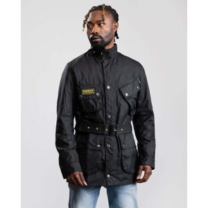 Barbour International Slim International Mens Wax Jacket  - Black - S - male