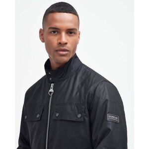 Barbour International Trophy Mens Wax Jacket  - Black - M - male