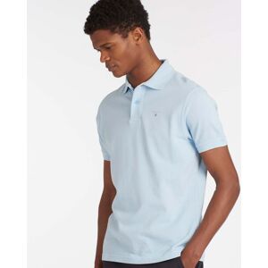 Barbour Mens Sports Polo Shirt  - Sky - L - male