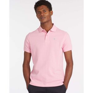 Barbour Mens Sports Polo Shirt  - Pink - M - male