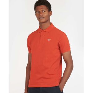 Barbour Mens Sports Polo Shirt  - Paprika - M - male