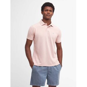 Barbour Mens Sports Polo Shirt  - Pink Mist - XL - male