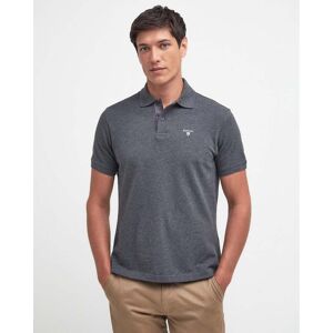 Barbour Tartan Pique Mens Polo  - Slate Marl - XXL - male