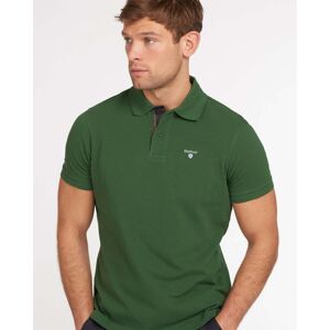 Barbour Tartan Pique Mens Polo  - Racing Green - XL - male