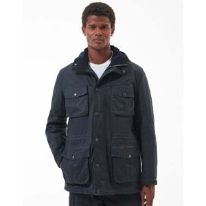 Barbour Winter Corbridge Mens Wax Jacket  - Navy - L - male