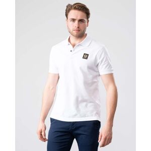 Belstaff Short Sleeved Mens Polo  - White - XXL - male