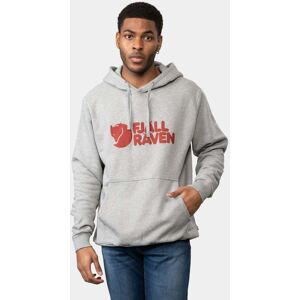 Fjallraven Logo Mens Hoodie  - Grey-Melange 020-999 - XL - male